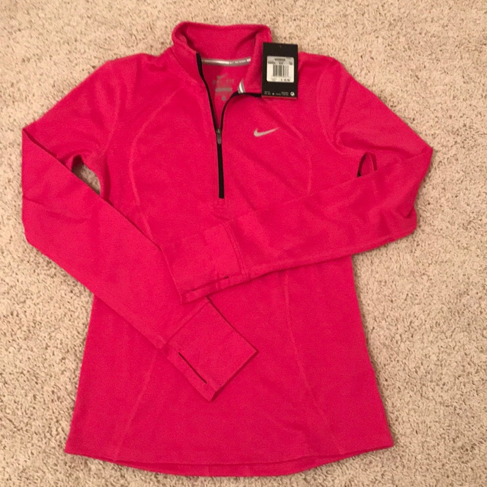 Nike NWT XS DriFit Stay Warm Running 1/2 zip